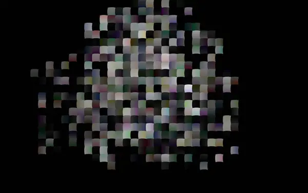 Темное Серебро Серый Векторный Фон Прямоугольниками Квадратами Декоративный Дизайн Абстрактном — стоковый вектор