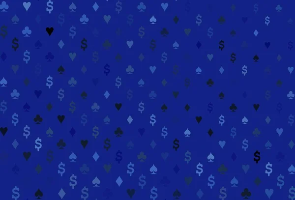 Tmavě Modré Vektorové Uspořádání Prvky Karet Glitter Abstraktní Náčrt Izolovanými — Stockový vektor
