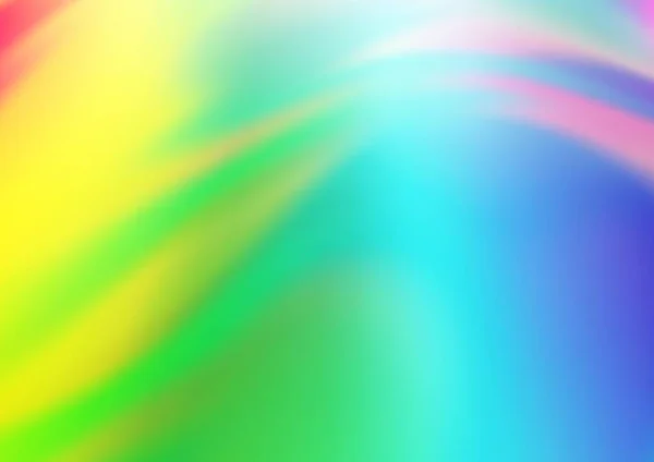 Heller Mehrfarbiger Regenbogen Vektorhintergrund Mit Gebogenen Linien Brandneue Farbige Illustration — Stockvektor