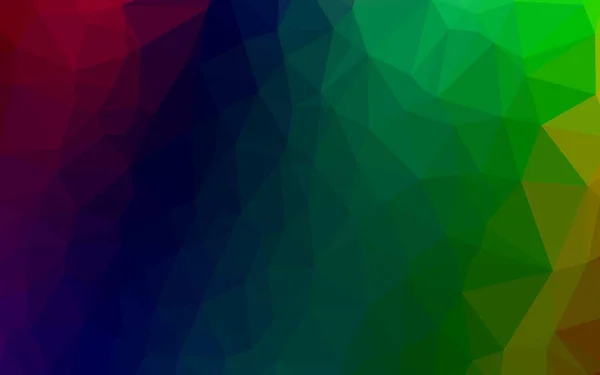 Fond Mosaïque Abstrait Multicolore Foncé Vecteur Arc Ciel Illustration Colorée — Image vectorielle