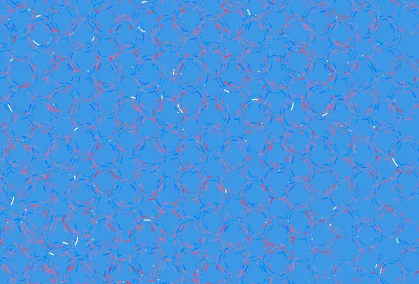 Ljusblå Röd Vektortäckning Med Prickar Modern Abstrakt Illustration Med Färgglada — Stock vektor