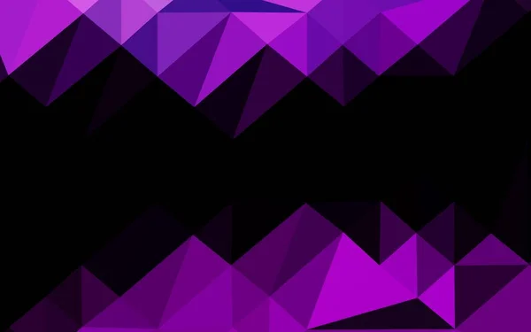 Σκούρο Μωβ Διάνυσμα Αφηρημένο Πολύγωνο Φόντο Γεωμετρική Απεικόνιση Στυλ Origami — Διανυσματικό Αρχείο