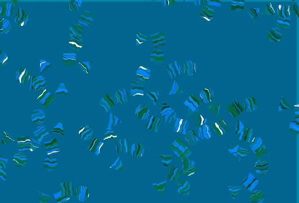 Modèle Vectoriel Bleu Clair Vert Avec Cristaux Cercles Carrés Cercles — Image vectorielle