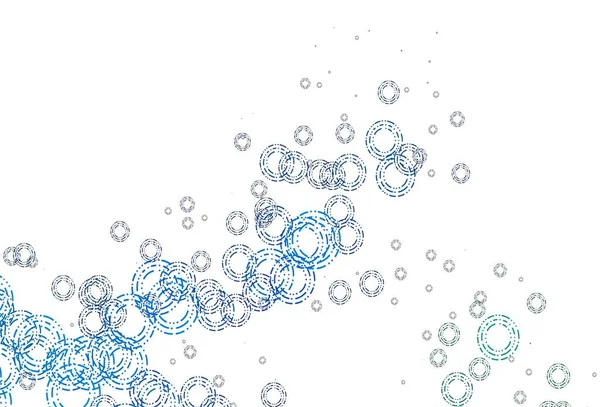 Синий Зеленый Векторный Узор Сферами Размытый Декоративный Дизайн Абстрактном Стиле — стоковый вектор