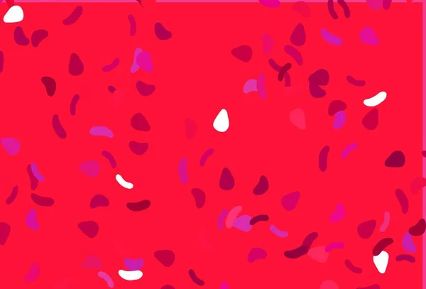 Világos Lila Rózsaszín Vektor Textúra Véletlenszerű Formákkal Modern Absztrakt Illusztráció — Stock Vector
