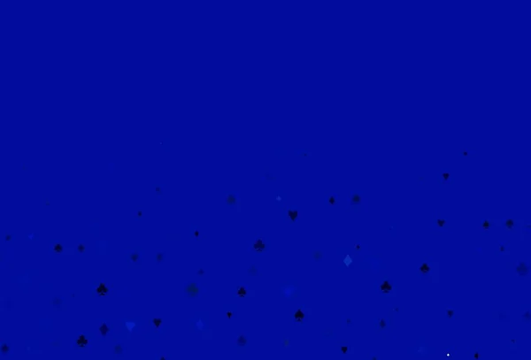Světlo Blue Vektorové Pozadí Značkami Karet Rozmazaný Dekorativní Design Srdcí — Stockový vektor