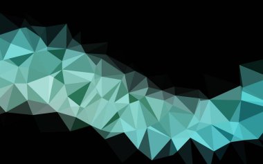 Açık Mavi, Yeşil vektör çokgen arkaplan.