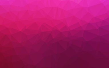 Koyu pembe vektör bulanık üçgen deseni.