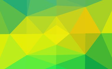 Açık Yeşil, Sarı vektör soyut çokgen kapağı.