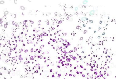 Çember şekilli açık mor vektör düzeni. Bulanık dekoratif tasarım baloncuklu soyut tarzda. Marka kitabınız için şablon.