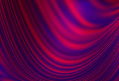 Bükülmüş çizgileri olan açık mor vektör arkaplanı. Çağdaş gradyan soyut çizgileri olan çizimler. Markan için yeni kompozisyon.