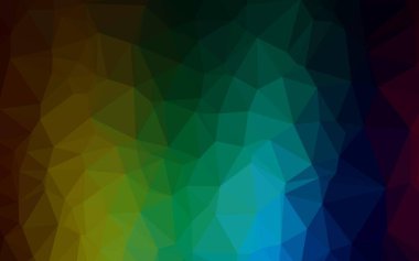 Koyu Çokrenkli, Gökkuşağı vektörü çokgen şablon.