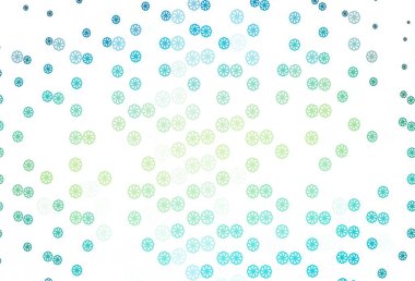 Açık mavi, sarı vektör arkaplan ve xmas kar taneleri. Bulanık arkaplanda kar ve eğim. İş ilanınız için yeni yıl tasarımı.