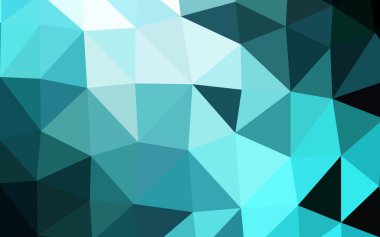 Açık BLUE vektör çokgen şablonu.