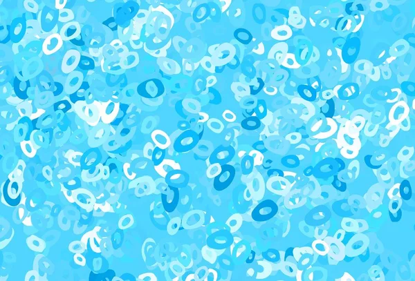 Ljusblå Gul Vektor Mall Med Cirklar Glitter Abstrakt Illustration Med — Stock vektor