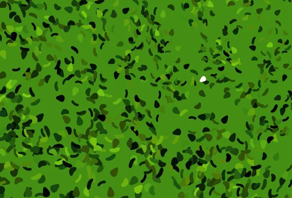 Светло Зеленая Желтая Векторная Текстура Случайными Формами Иллюстрация Красочными Градиентными — стоковый вектор