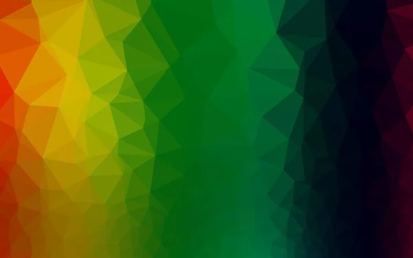 暗多色 彩虹矢量抽象马赛克图案 — 图库矢量图片