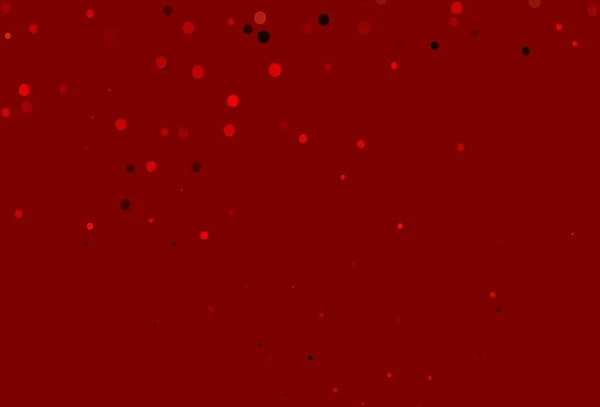 Světle Červené Vektorové Pozadí Tečkami Krásná Barevná Ilustrace Rozmazanými Kruhy — Stockový vektor
