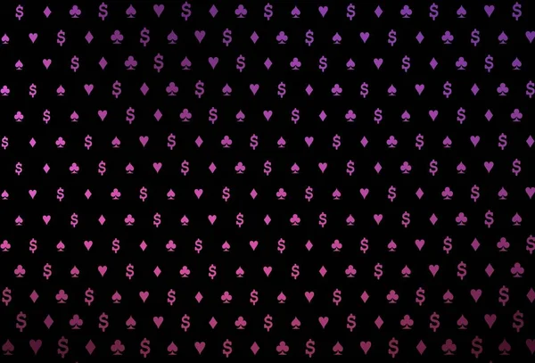 Rozvržení Vektoru Dark Pink Prvky Karet Glitter Abstraktní Náčrt Izolovanými — Stockový vektor