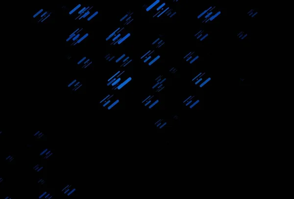 Темний Векторний Візерунок Blue Вузькими Лініями Сучасна Геометрична Абстрактна Ілюстрація — стоковий вектор