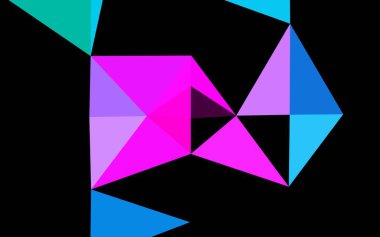 Koyu Çokrenkli, Gökkuşağı vektörü soyut mozaik arkaplan.