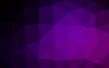 Koyu Mor vektör üçgen şablonu.