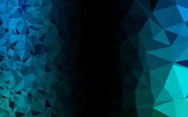 Açık Mavi, Yeşil vektör düşük poli düzeni.