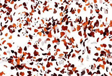 Açık kırmızı, kaotik şekilli sarı vektör deseni. Renkli rastgele şekillerle modern soyut illüstrasyon. Kartvizitiniz için modern tasarım.