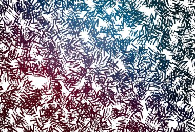 Koyu renk, ince çizgileri olan gökkuşağı vektör deseni. Sopalı modern geometrik soyut çizim. TV reklamları için arkaplan.