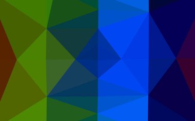 Koyu Çokrenkli, Gökkuşağı vektör çokgen soyut yerleşimi.