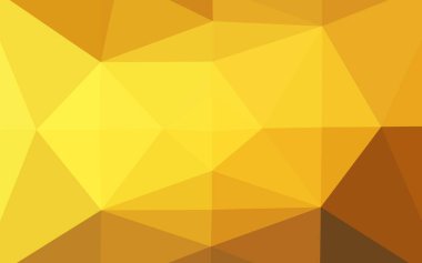 Açık Sarı, Turuncu vektör düşük poli düzeni.