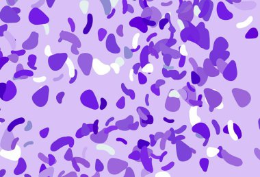 Soyut şekilli açık mor vektör arkaplanı. Soyut tarzda rengarenk gradyan şekilleri olan bir resim. İşiniz için en iyi akıllı tasarım.