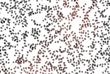 Kabarcıklı açık kırmızı vektör arka planı. Doğa tarzında bulanık halkaları olan güzel renkli çizimler. Posterler, afişler için tasarım.