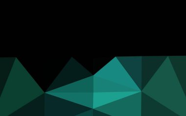 Koyu yeşil vektör çokgen arkaplan.