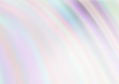 Açık Gümüş, eğri kurdeleli gri vektör arkaplan.