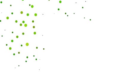 Küreli açık yeşil vektör deseni. Parlak renkli soyut çemberlerin olduğu bir resim. Marka kitabınız için şablon.