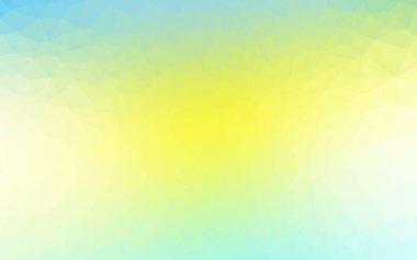 Açık Yeşil, Sarı vektör çokgen şablon.