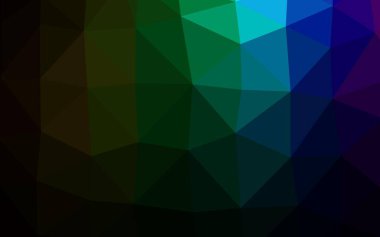 Koyu Çokrenkli, Gökkuşağı vektör bulanık üçgen deseni.