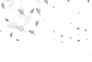 Açık Yeşil Vektör şablonu. Yapraklarla gösterişli soyut çizimler. Tasarımınız için yeni bir doku.