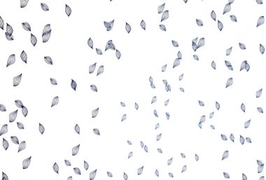 Hafif BLUE vektör çizim arkaplanı. Yapraklarla karalama tarzında renkli çizimler. Tasarımınız için yeni bir doku.