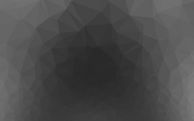 Koyu gümüş, gri vektör çokgen desen.