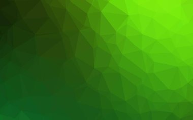 Açık Yeşil vektör üçgen mozaik dokusu.