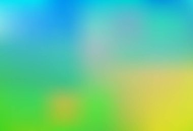 Açık mavi, yeşil vektör soyut bulanık arkaplan. Gradyanı olan belirsiz bir soyut çizim. Cep telefonları için şablon.