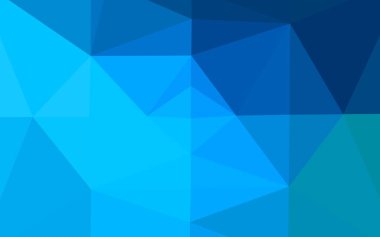 Açık BLUE vektör çokgen şablonu.