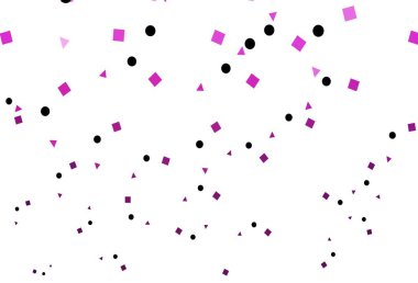 Aydınlık Pembe vektör dokusu, çemberli, küplü. Renkli noktaları, çizgileri, küpleri olan soyut çizimler. İş ilanları, broşürler, broşürler için desen