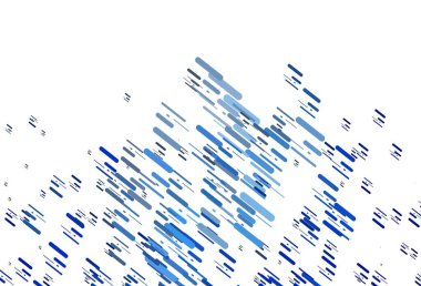 Renkli çizgileri olan açık mavi vektör dokusu. Bulanık dekoratif tasarım basit bir şekilde çizgilerle. Reklamlar, posterler, afişler için desen.