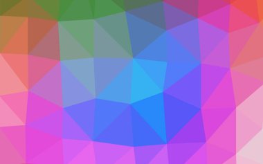 Açık Çokrenkli, Gökkuşağı vektörü soyut çokgen dokusu.