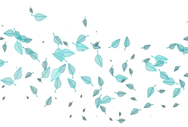 ライトブルーベクトルドアの質感 抽象的なカラフルな葉と装飾的なイラスト ウェブサイトやデザインの頭のためのパターン — ストックベクタ