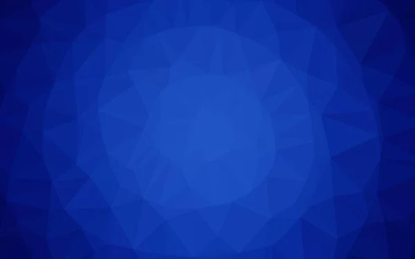 Dark Blue Vector Abstract Mosaic Background — Stock Vector