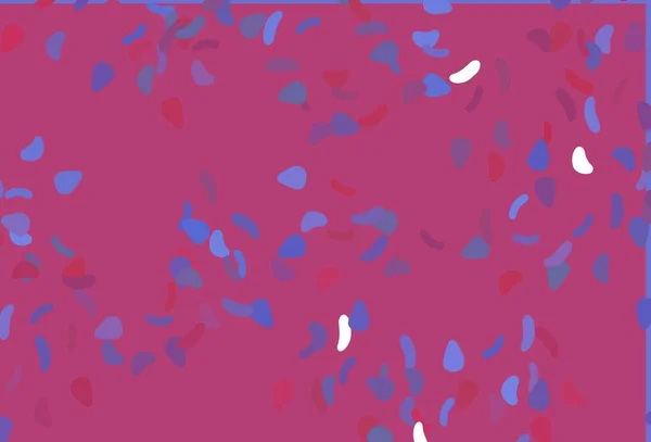Ανοιχτό Μπλε Κόκκινο Διανυσματικό Μοτίβο Χαοτικά Σχήματα Σύγχρονη Αφηρημένη Απεικόνιση — Διανυσματικό Αρχείο